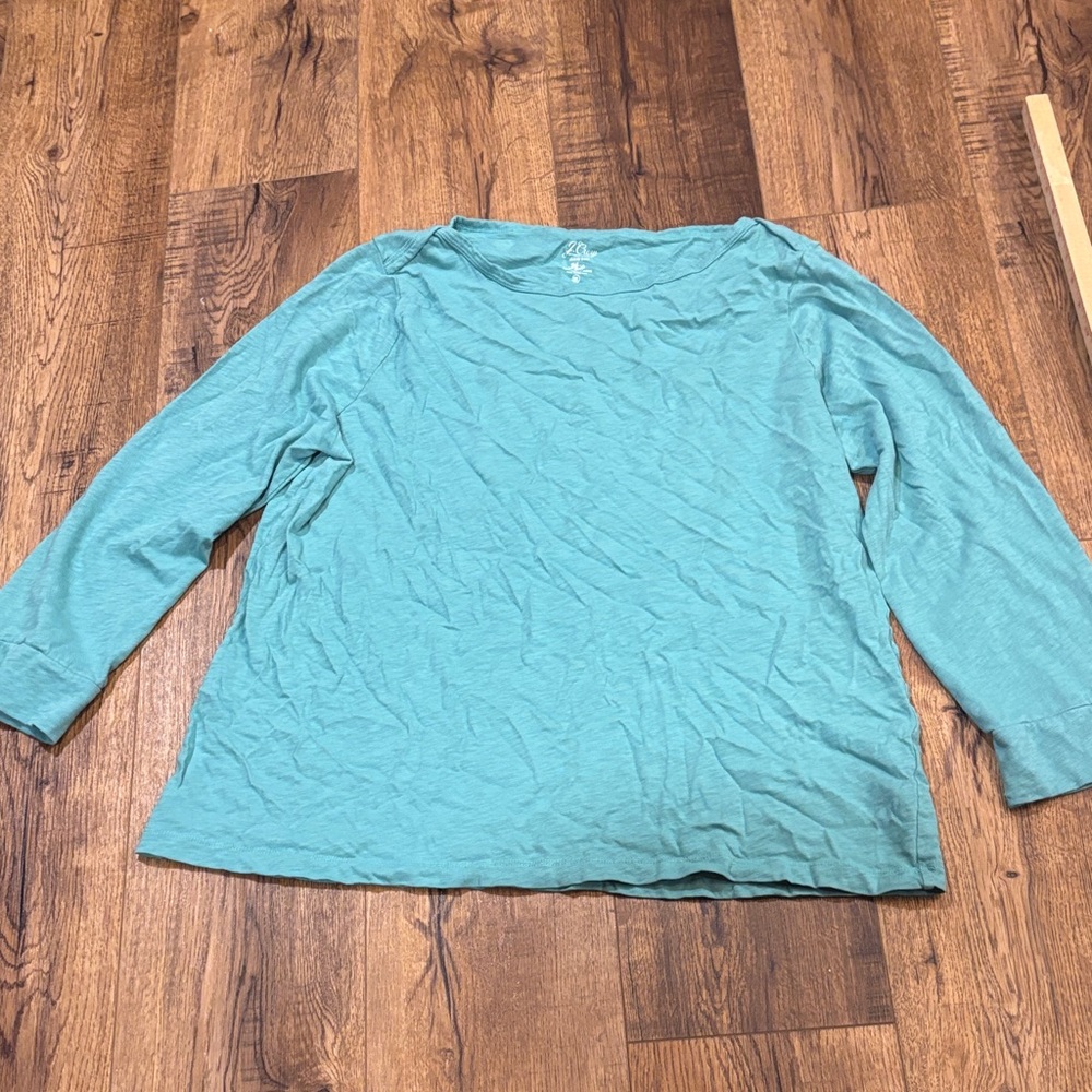🌈J Crew Women's Teal Slub Top🌈